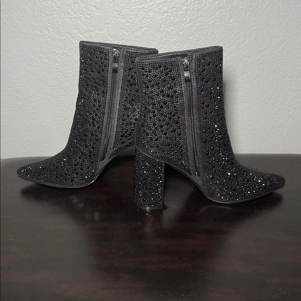 Lauren Lorraine Glittering Black Heels